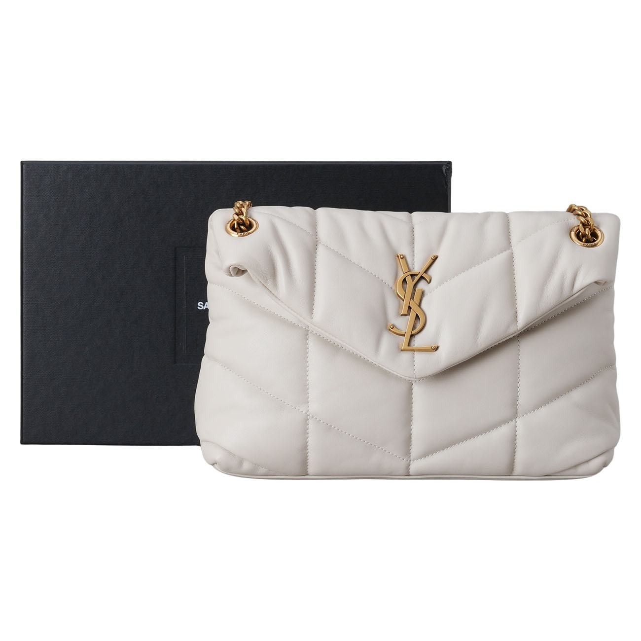 YVES SAINT LAURENT(USED)생로랑 577476 루루 푸퍼 스몰 체인 숄더백